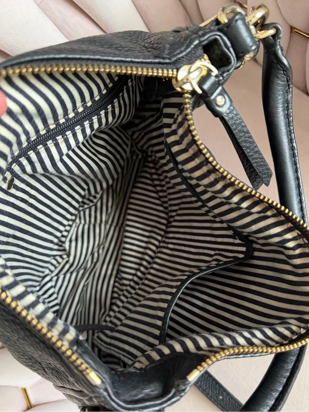 Kate Spade ♠️ Cobble Hill Ella Black Leather Shoulder Bag